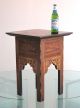 Antique Inlaid Marquetry Syrian Table English Moroccan 1880 Mother Of Pearl 1800-1899 photo 3