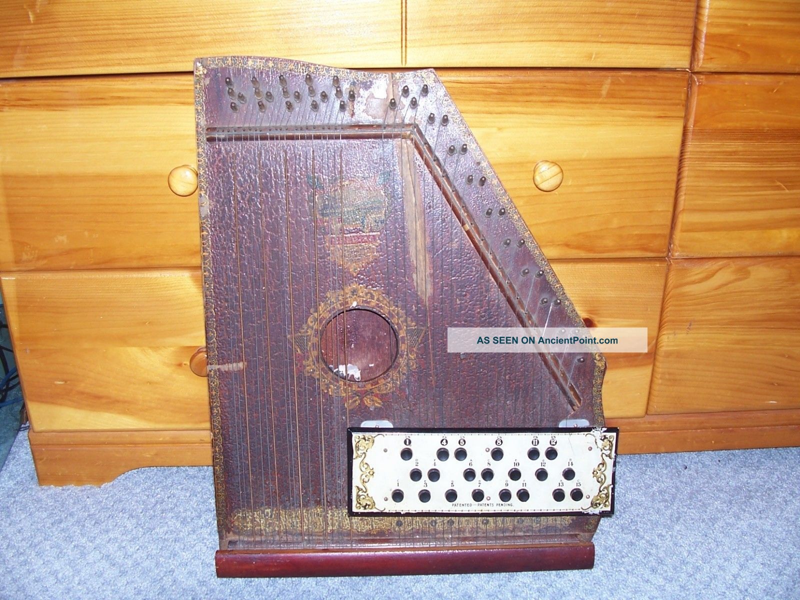 Antique American Mandolin Harp Special Panama Model 1915 String photo