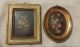 Vintage Of 2 Floral Antiqued Florentine Plaques Made In Italy Toleware photo 1