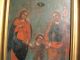 Antique Retablo On Tin With Image Of The Holy Family Latin American photo 2