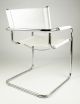 Modern Bauhaus Mart Stam Cantilever Armchair With White Leather, 1900-1950 photo 2