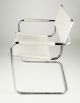 Modern Bauhaus Mart Stam Cantilever Armchair With White Leather, 1900-1950 photo 4