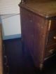 Antique Dresser Wood Chest Of Drawers Bedroom Dark Wooden 1900-1950 photo 8
