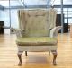 Edwardian Wing Armchair Queen Anne Revival Fireside Chair Antique 1900-1950 photo 1