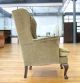 Edwardian Wing Armchair Queen Anne Revival Fireside Chair Antique 1900-1950 photo 5