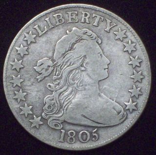 1805 Bust Half Dollar Silver O - 112 Vf+ To Xf Detailing Rare Priced To Sell photo