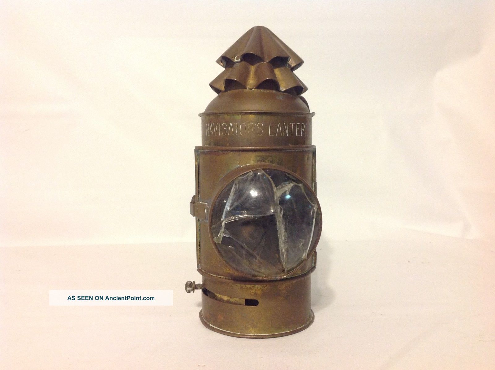 Antique Metal Brass Navigator ' S Nautical Lighting Lamp Lantern - Parts - Steam Punk Lamps & Lighting photo