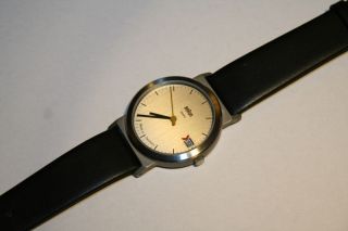 Braun Quartz Wrist Watch 3812 Aw 22 Hartwein Germany Bauhaus Lubs 20 Vtg New photo