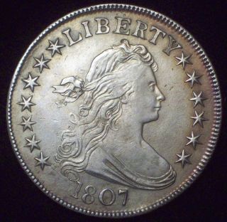 1807 Draped Half Dollar Silver O - 110a Variety - Xf+/au Details Priced To Sell photo