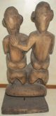 Rare Vintage African Art Tribalcouple Figure/sculpture Sitting On Scalp Sculptures & Statues photo 1