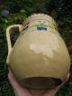 Antique Folk Art Pottery Jug Primitive Design Aafa Country Hand Made Art Unique Primitives photo 10