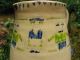 Antique Folk Art Pottery Jug Primitive Design Aafa Country Hand Made Art Unique Primitives photo 4