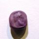 Authentic Roman - Etruscan Amethist Intaglio Depicting A Man With A Beard Roman photo 6