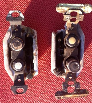 (2) Two Vintage Bryant Push Button Electric Light Switch Bakelite Or Porcelain photo