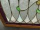 Ae Antique Stained Glass Leaded Glass Window In Wood Frame 1900-1940 photo 6
