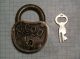 Brass Lock - Titanic - Simmons Wireless - Cqd - With Key Locks & Keys photo 1