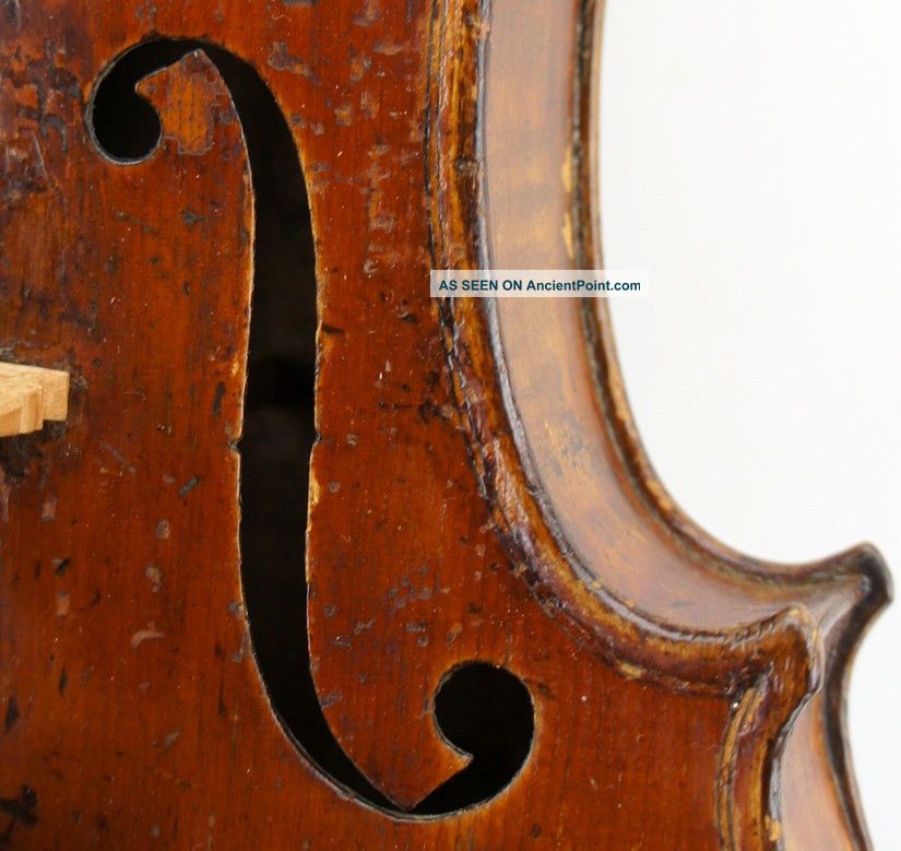 Wonderful Old Antique Violin,  Grafted Neck,  19th Century, String photo
