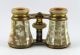Antique French Opera Glasses Golden Rainbow Mother Of Pearl 187 Paris Victorian photo 1