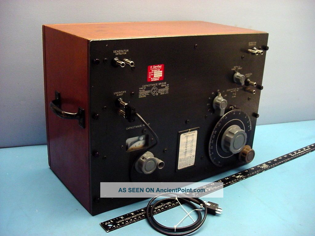 Classic Antique General Radio Co.  Capacitance Bridge Type 716 - 081 Other photo