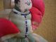 Japanese Antique Doll Kukuribina Sashie Man Dancing Flashy Clothes Hat Dolls photo 5