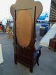 49414 Solid Mahogany Hallseat With Beveled Mirror And Lift Top Bench Post-1950 photo 7