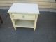 51983 Shabby Decorator Nightstand End Table Stand Post-1950 photo 10
