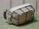 Primitive Rusty Rectangular Metal Wire Basket Double Metal Handles Primitives photo 2