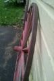 Antique Prim Pair Wood Carriage Buggy Wagon Wheels. Primitives photo 7