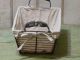 Primitive Rusty Small Rectangular Metal Wire Basket Double Metal Handles Primitives photo 2