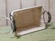 Primitive Rusty Small Rectangular Metal Wire Basket Double Metal Handles Primitives photo 3