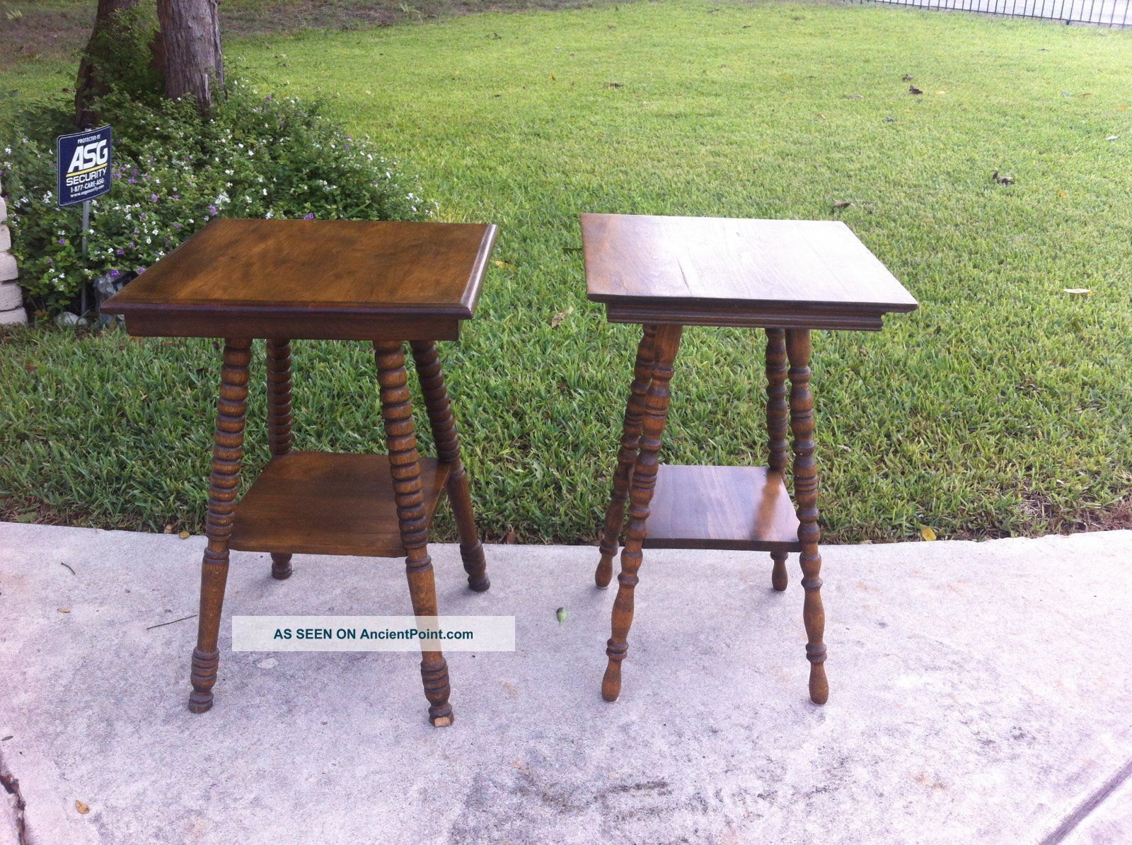 2 Tall Antique Shaker Tables 1800 - 199 As A Pair Primitives photo