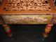 Hand Made Hand Painted Stool With Antique Heat Vent Cover Primitives photo 3