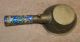 Antique Chinese Bronze Champleve Silk Flat Iron Primitives photo 3