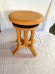 Unique Twist - Turn Hand Carved Piano Stool,  Circa Late 1800 ' S Primitives photo 1