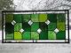 Gorgeous Greens Large Stained Glass Window Panel Nr 1940-Now photo 10