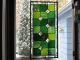 Gorgeous Greens Large Stained Glass Window Panel Nr 1940-Now photo 4