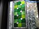 Gorgeous Greens Large Stained Glass Window Panel Nr 1940-Now photo 8
