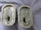 Vintage Pair Ceramic Bathroom Sconces Chandeliers, Fixtures, Sconces photo 3