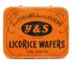 Antique Cough Drops Tin Tiny Y&s Licorice Wafers 