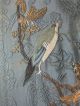 Antique Asian Oriental Embroidery On Silk Bird And Flowers Other photo 2