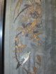 Antique Asian Oriental Embroidery On Silk Bird And Flowers Other photo 3