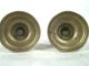 Pair Early 19th C,  Brass Push Up Candlesticks Americana Primitive Metalware photo 3