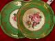 Paragon Tea Cup And Saucer Wide Green Band With Floral And Gold Gilt C1939 Cups & Saucers photo 3