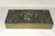 Old Chinese Repousse Cloisonne Enamel Humidor Jar Box Boxes photo 4
