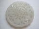 Antique Chinese Icy White Carved Jade Pendant.  Qing 4303 Necklaces & Pendants photo 1