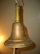 Antique Vintage Petite Brass Pan Ceiling Light Chandelier 3 Light Chandeliers, Fixtures, Sconces photo 9