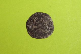 Authentic Medieval Silver Crusades Coin Crusader Cross Old Military Money Rare photo