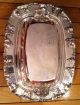 Vintage Silver On Copper Casserole Entree Dish W/ Lid Grape Themed Ornate Euc Nr Platters & Trays photo 4