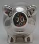 Very Large Tiffany Sterling Silver Modern Figural Pig,  Piggy Bank Other photo 3