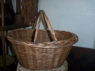 Vintage Swing Handle Market Basket photo
